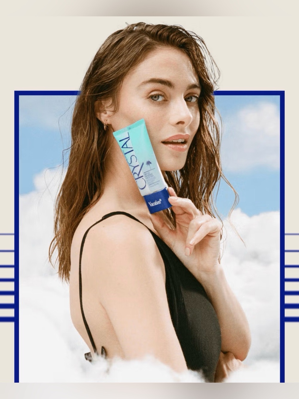 Vacation Crystal invisible face Gel SPF 50